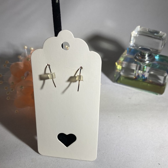 Green, clear ( Swarovski) and blue crystal earrings - Picture 6 of 8